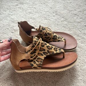 Leopard Print Sandals
